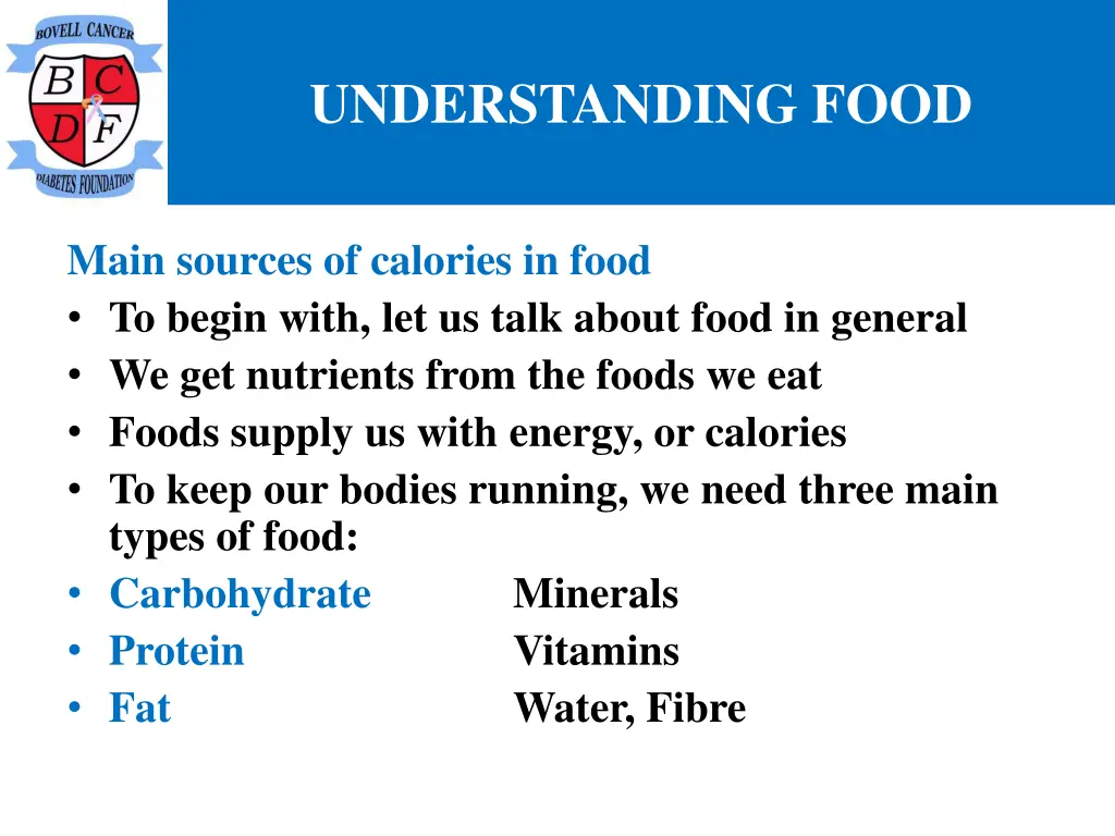 understanding food