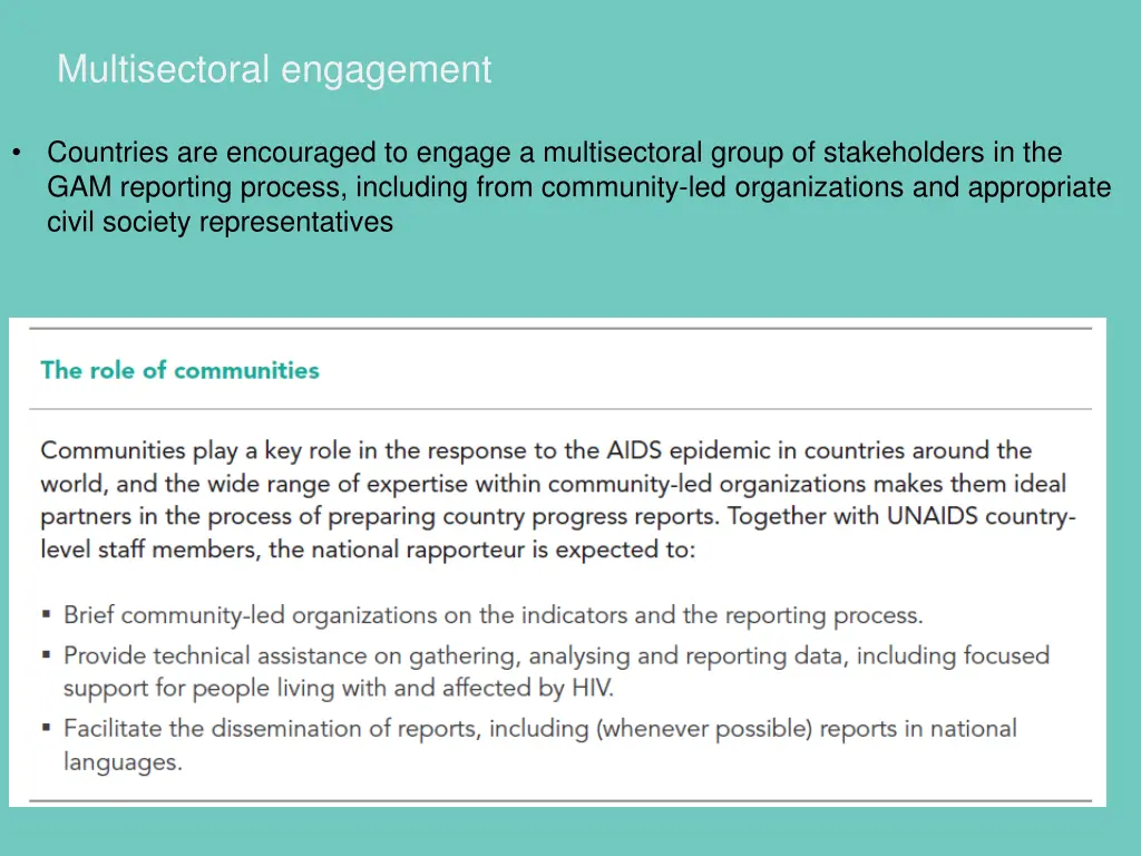 multisectoral engagement