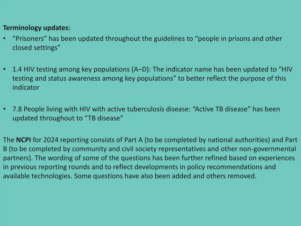 terminology updates prisoners has been updated