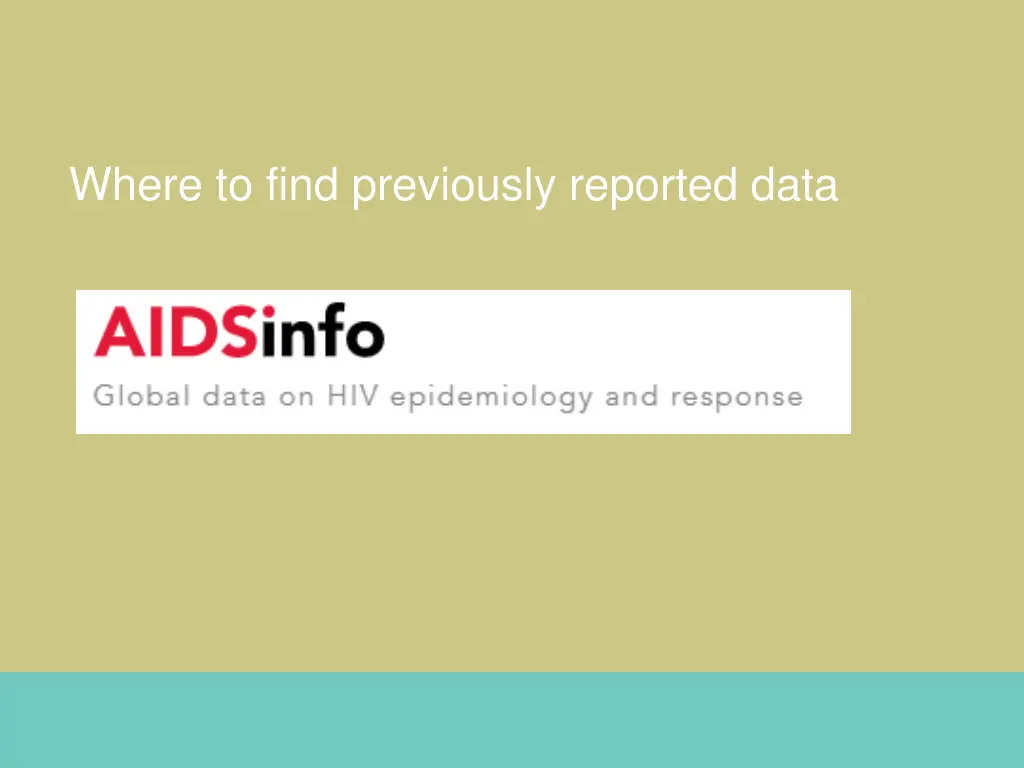 where to find previously reported data