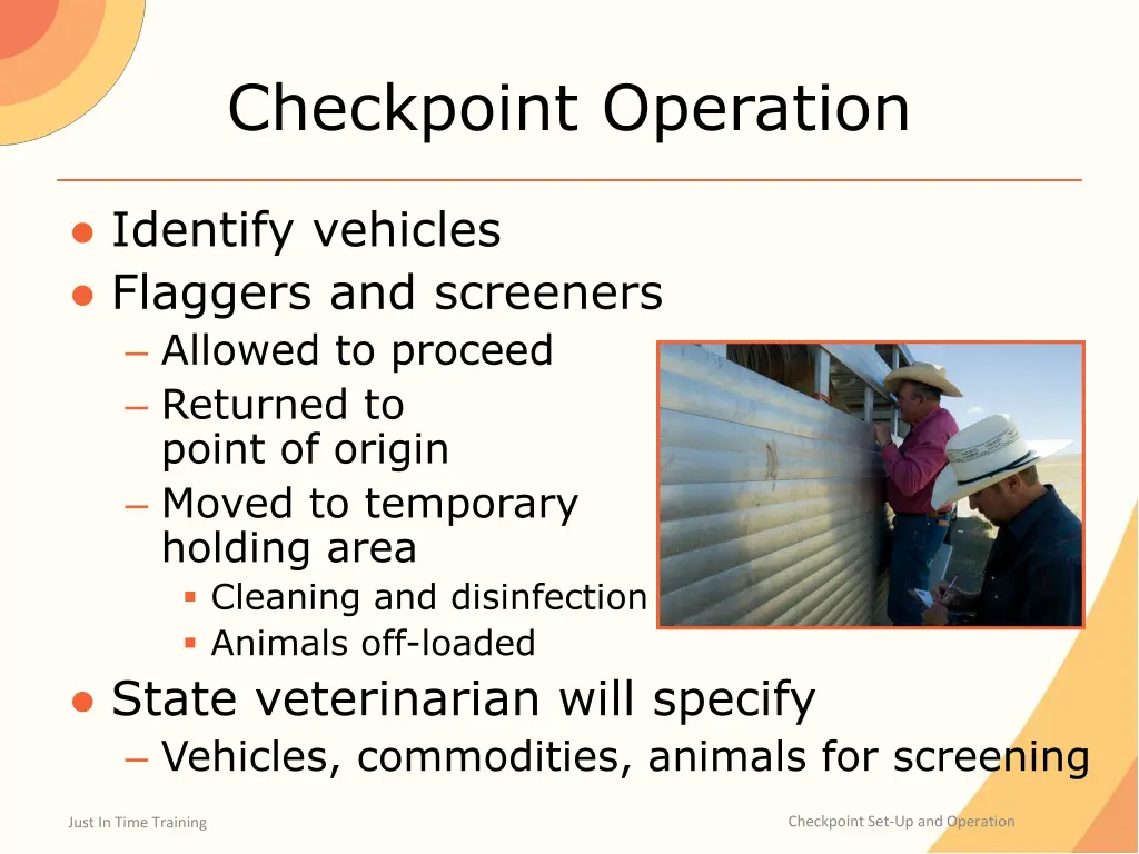 checkpoint operation 1