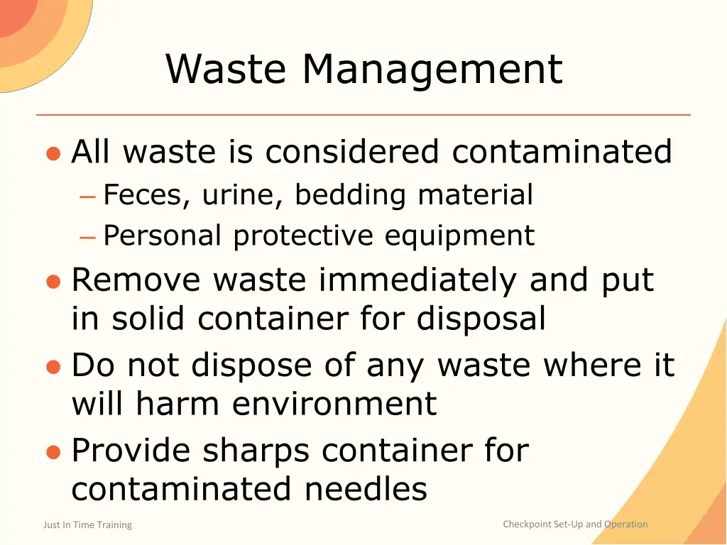 waste management