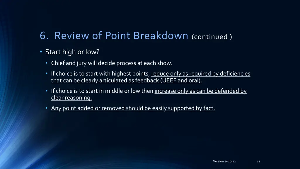 6 review of point breakdown continued 2