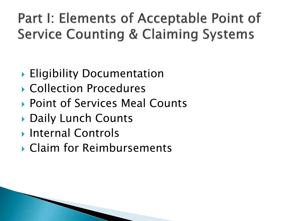 eligibility documentation collection procedures