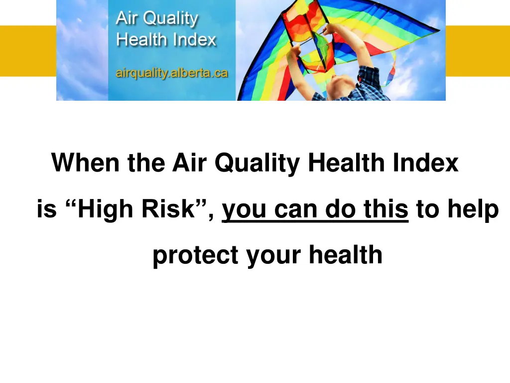 when the air quality health index