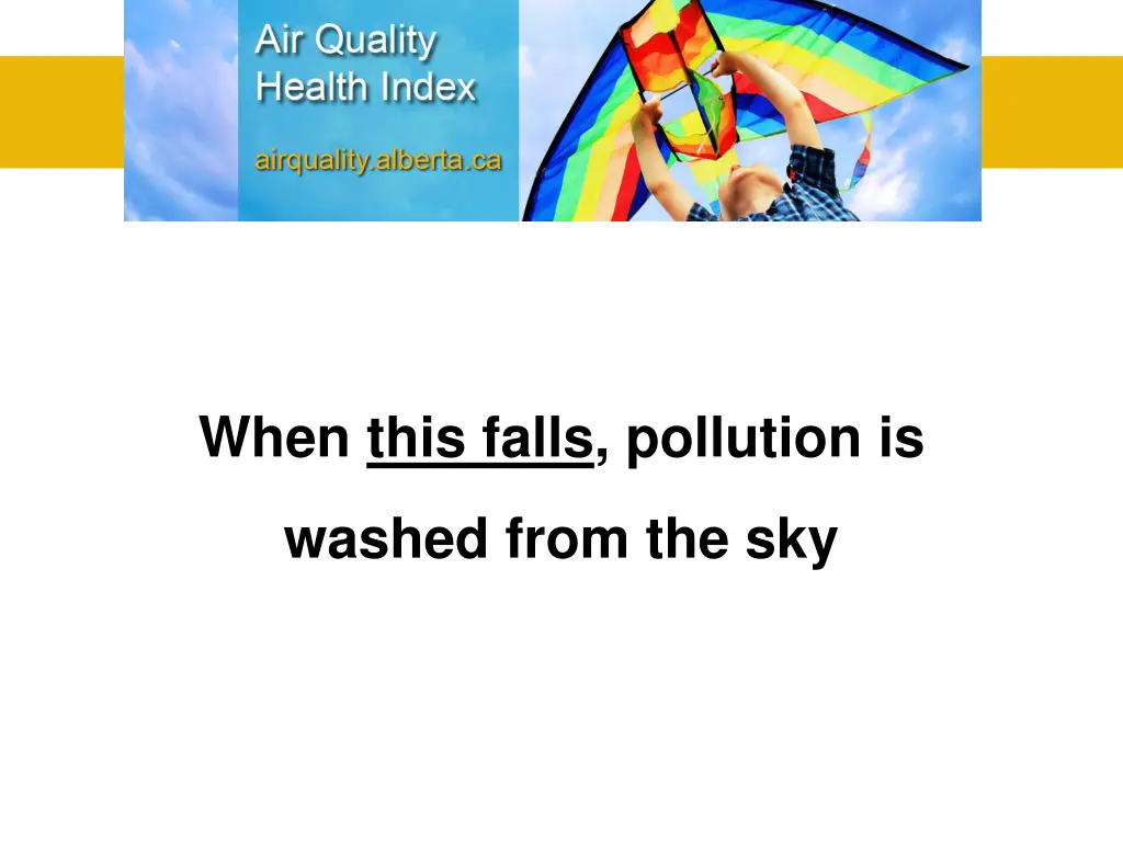 when this falls pollution is