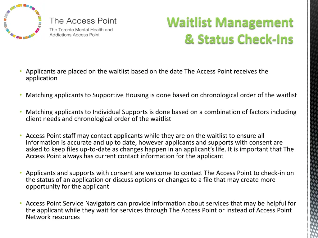 waitlist management status check ins