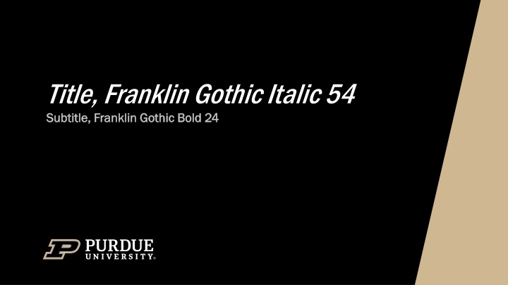 title franklin gothic italic 54 subtitle franklin