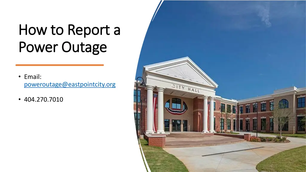 how to report a how to report a power outage