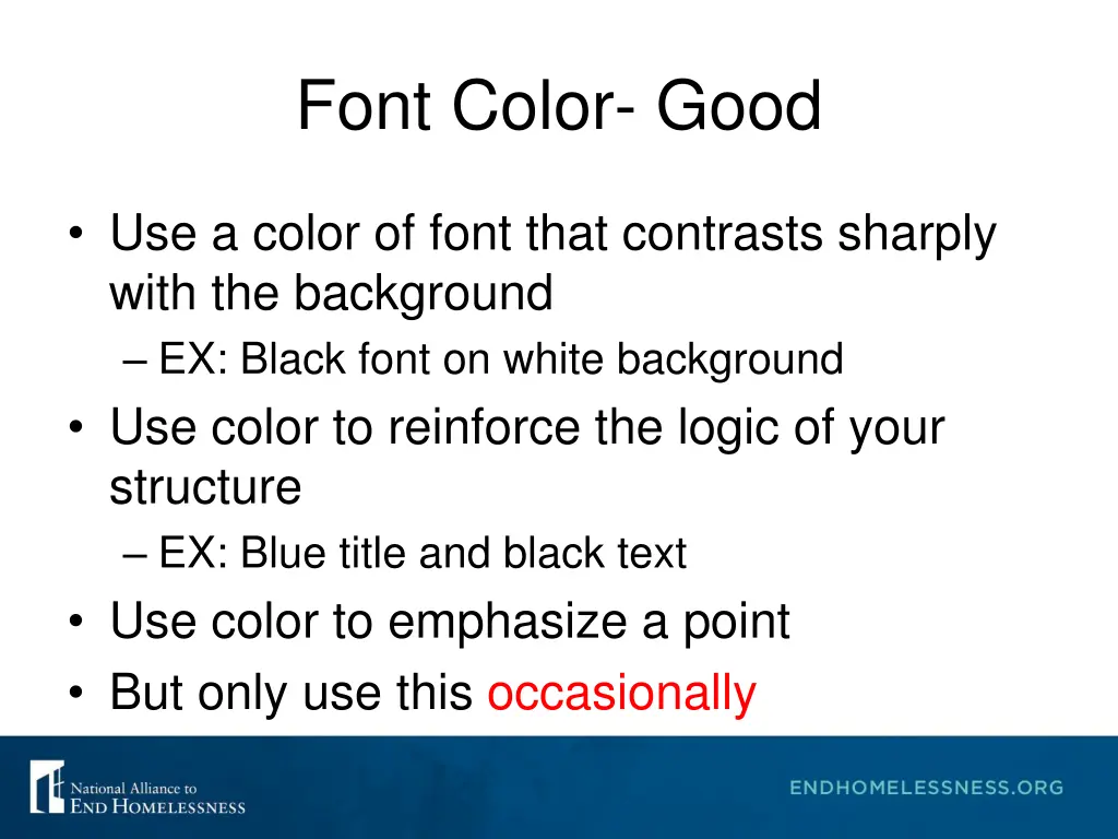 font color good