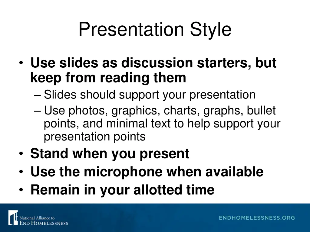 presentation style