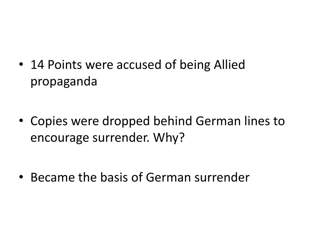 14 points were accused of being allied propaganda