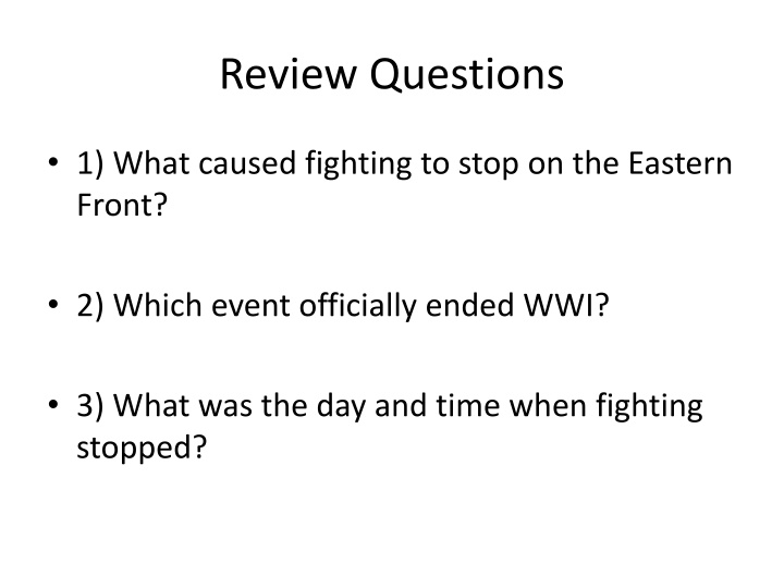 review questions