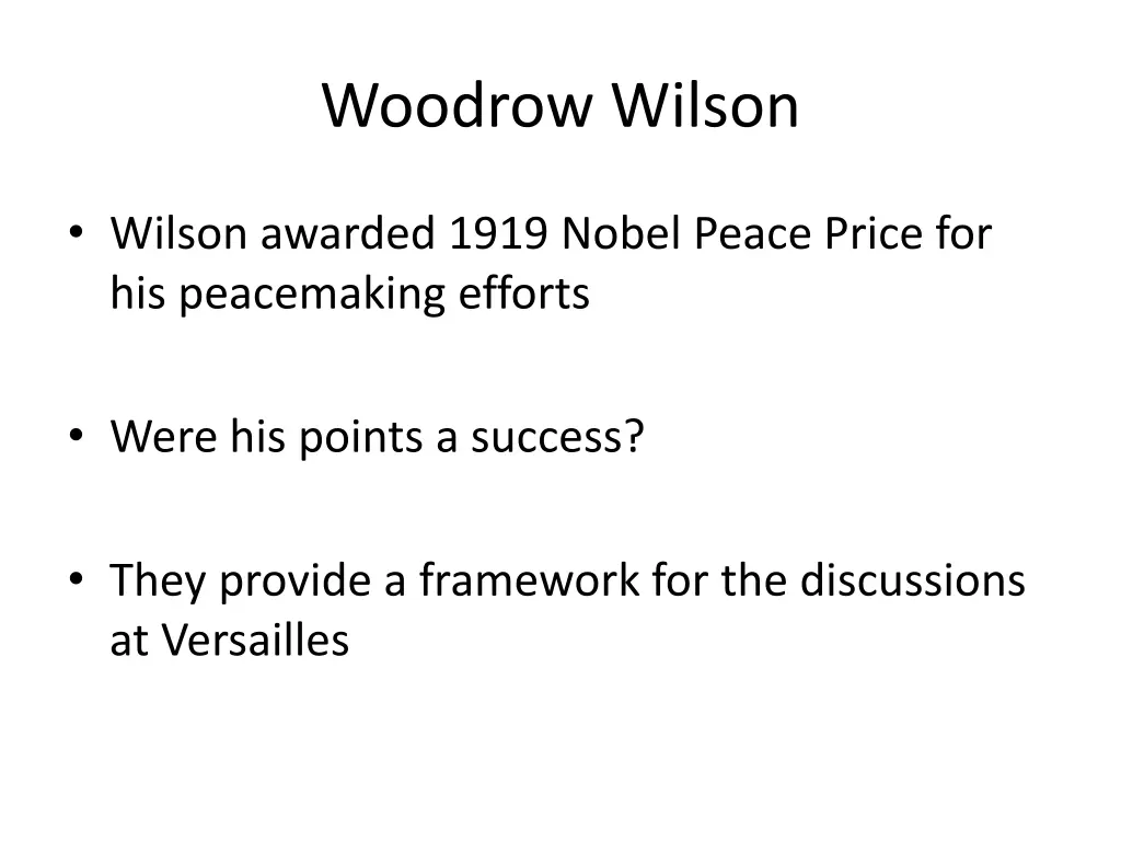 woodrow wilson