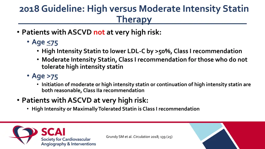 2018 guideline high versus moderate intensity