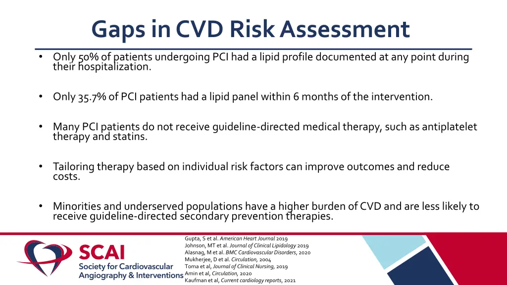 gaps in cvd riskassessment