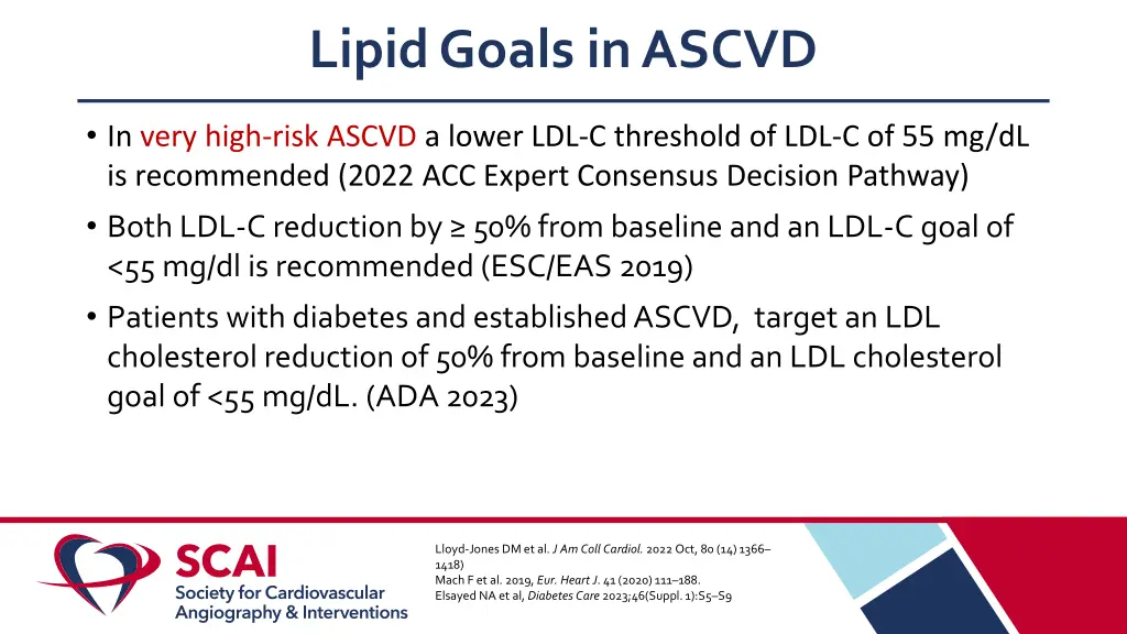 lipid goals in ascvd