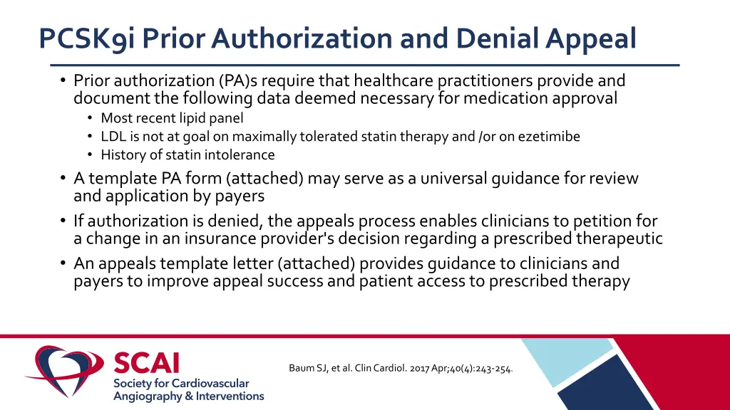 pcsk9i prior authorization and denial appeal