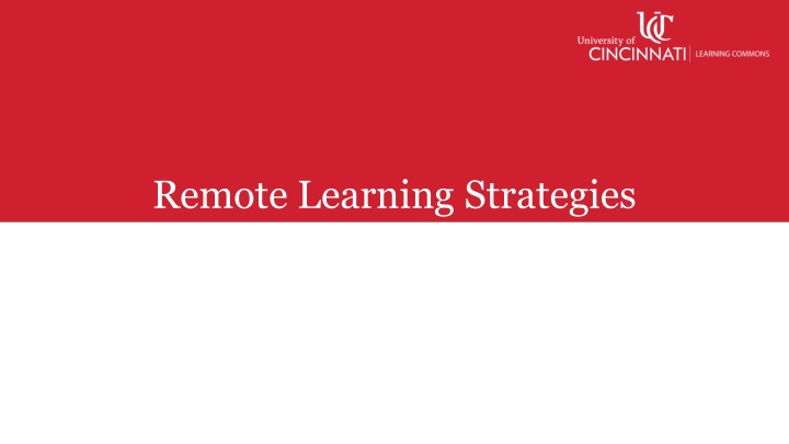 remote learning strategies