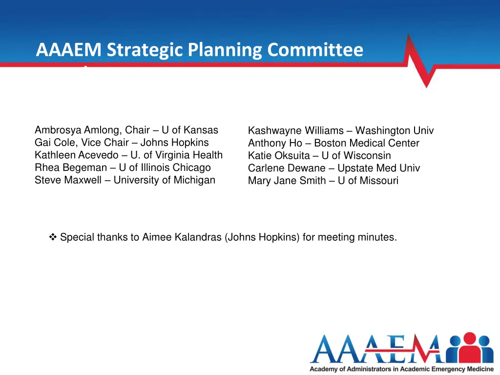 aaaem strategic planning committee 2022 2023