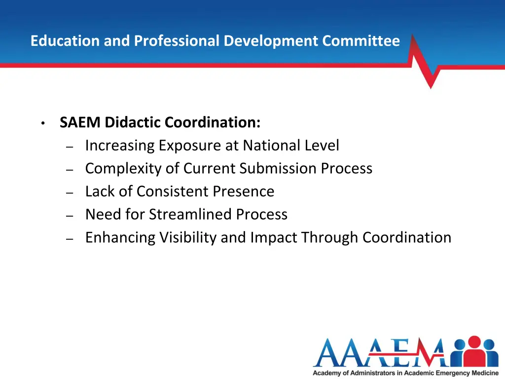 education and professional development committee 5