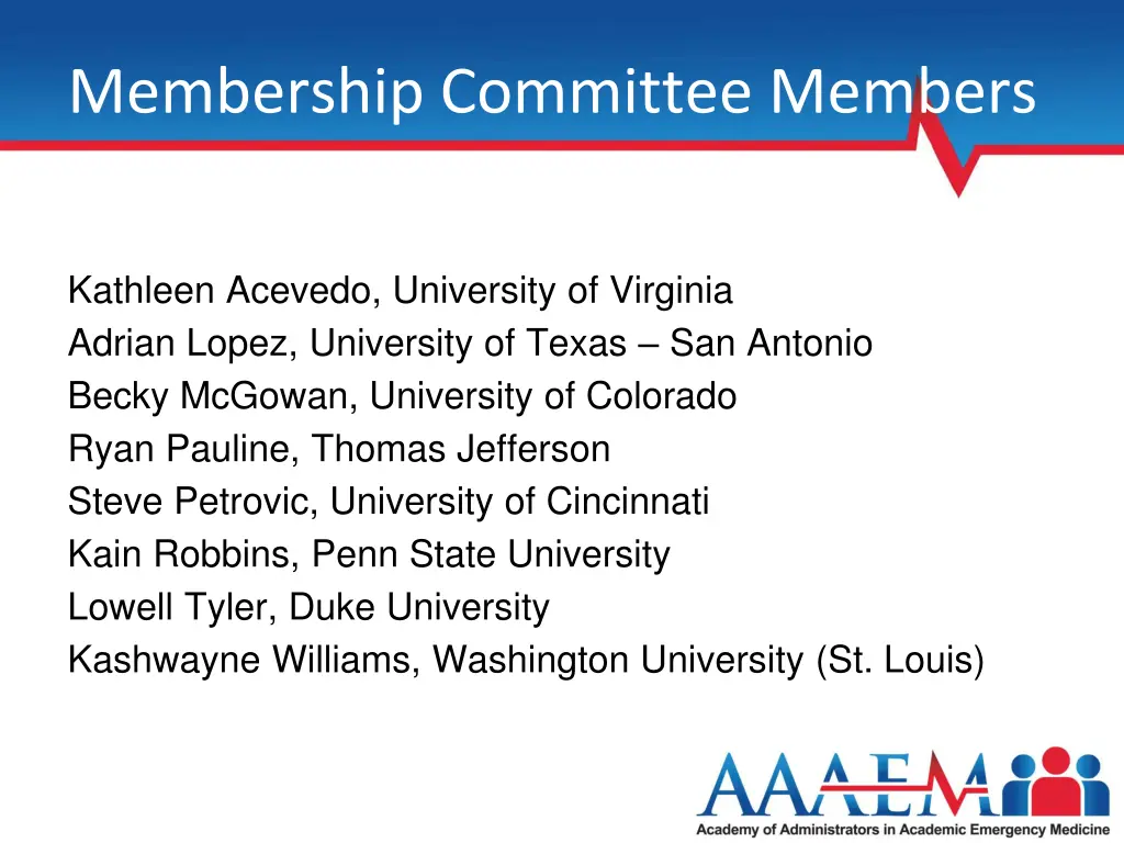 membership committee members