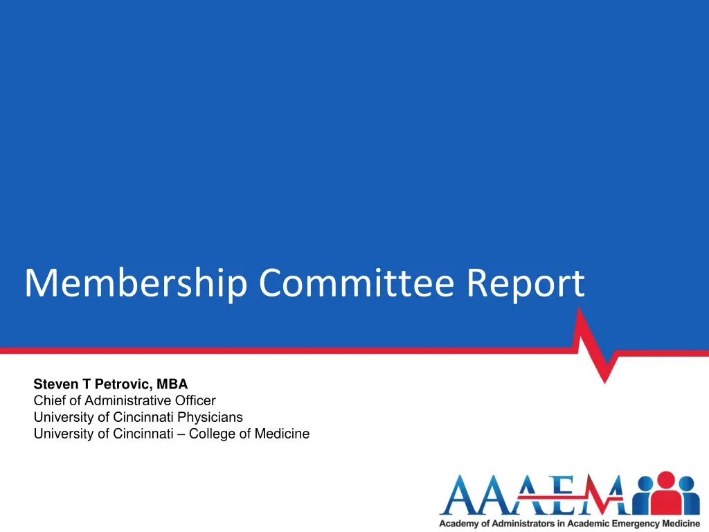 membership committee report