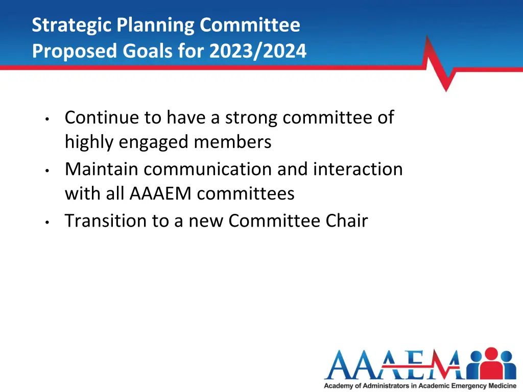 strategic planning committee proposed goals