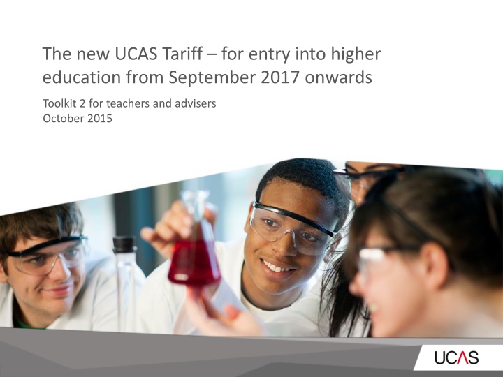 the new ucas tariff for entry into higher