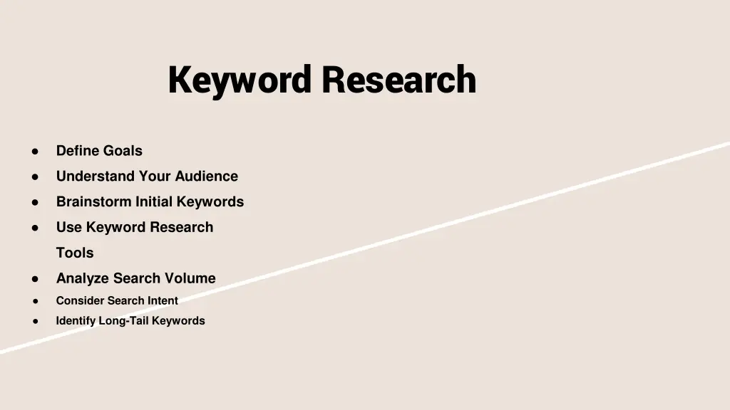 keyword research