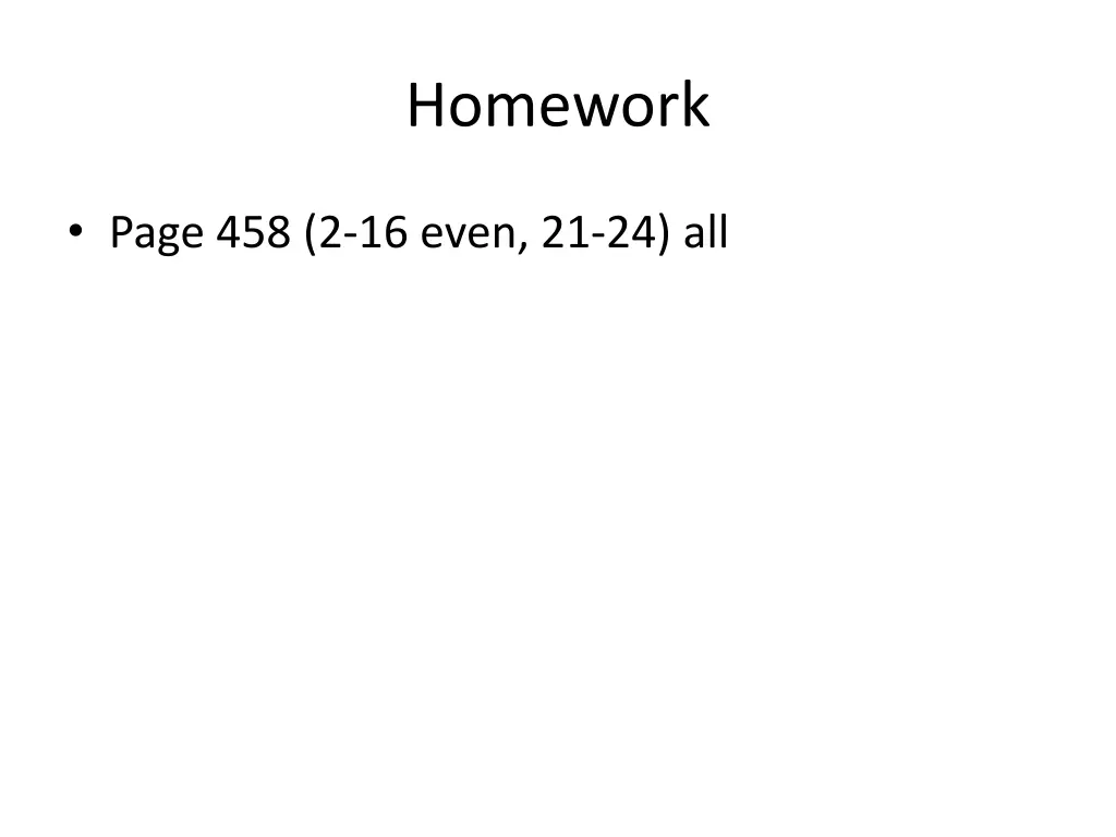 homework