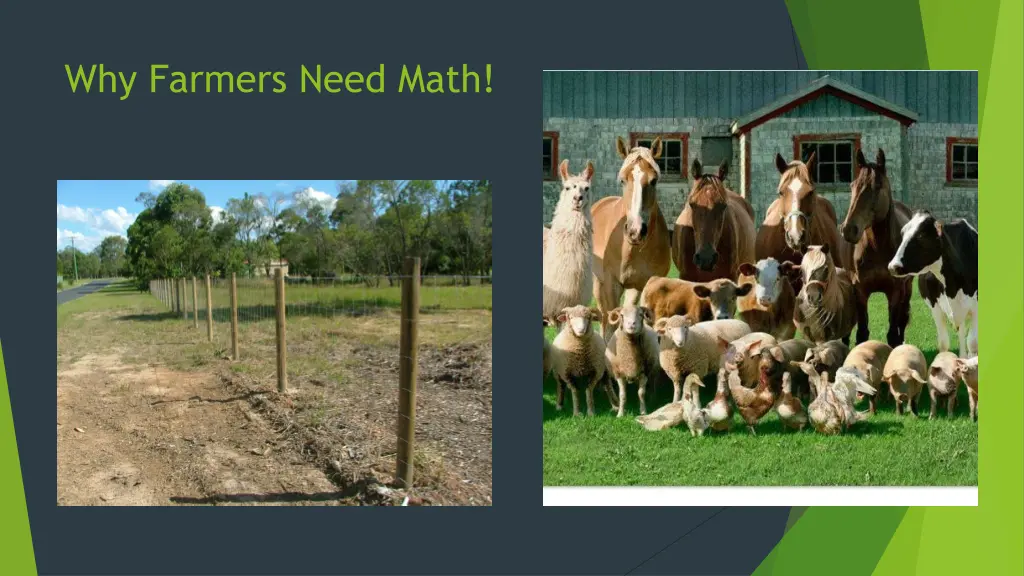 why farmers need math 1