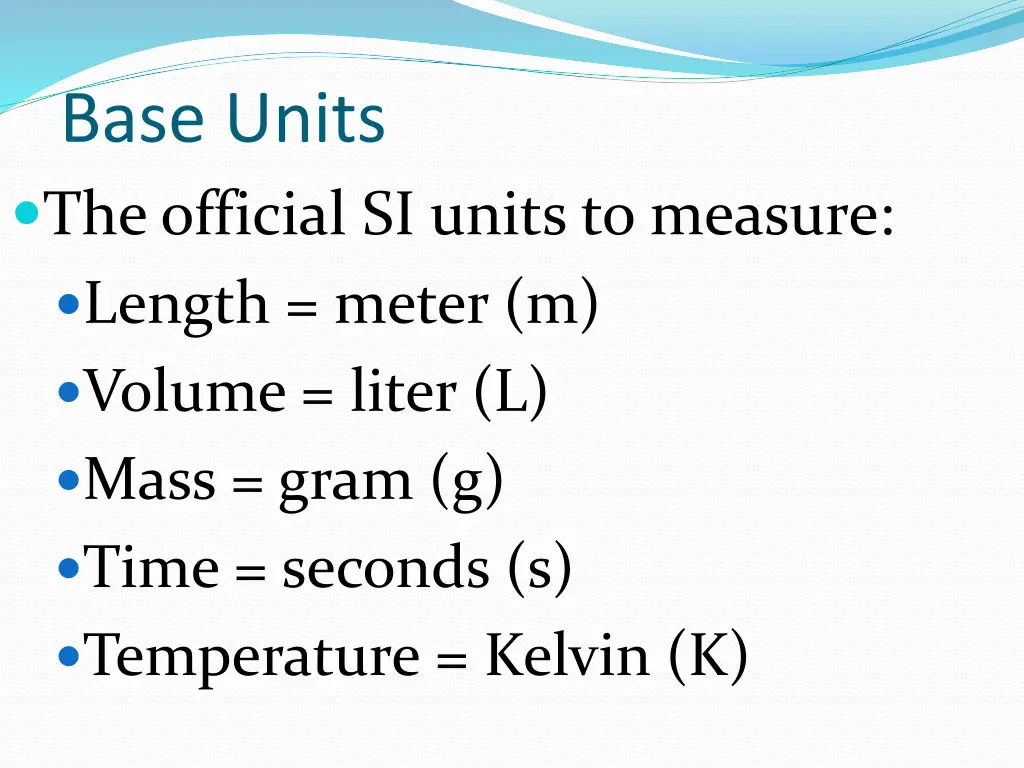 base units the official si units to measure