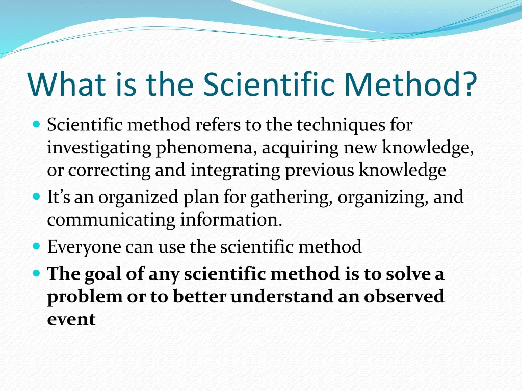 what is the scientific method