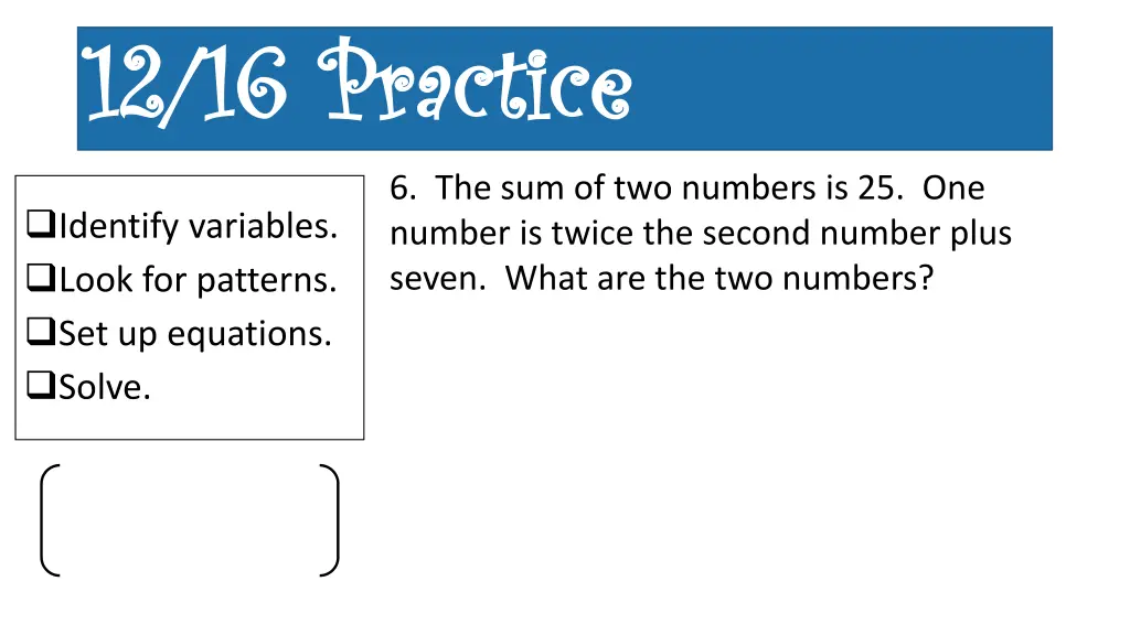 12 16 practice 12 16 practice