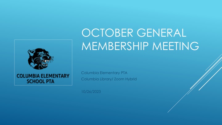 october general membership meeting