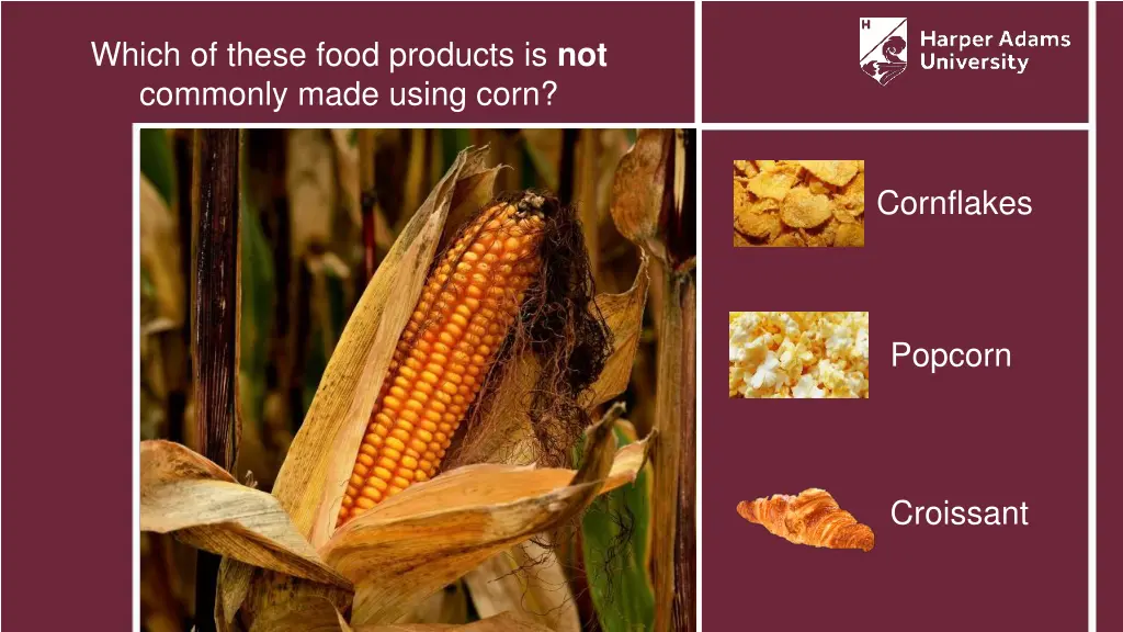 which of these food products is not commonly made 2