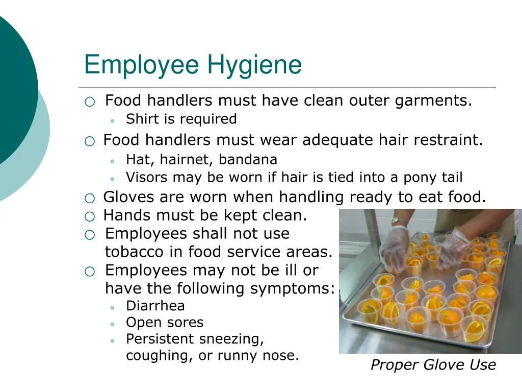 employee hygiene