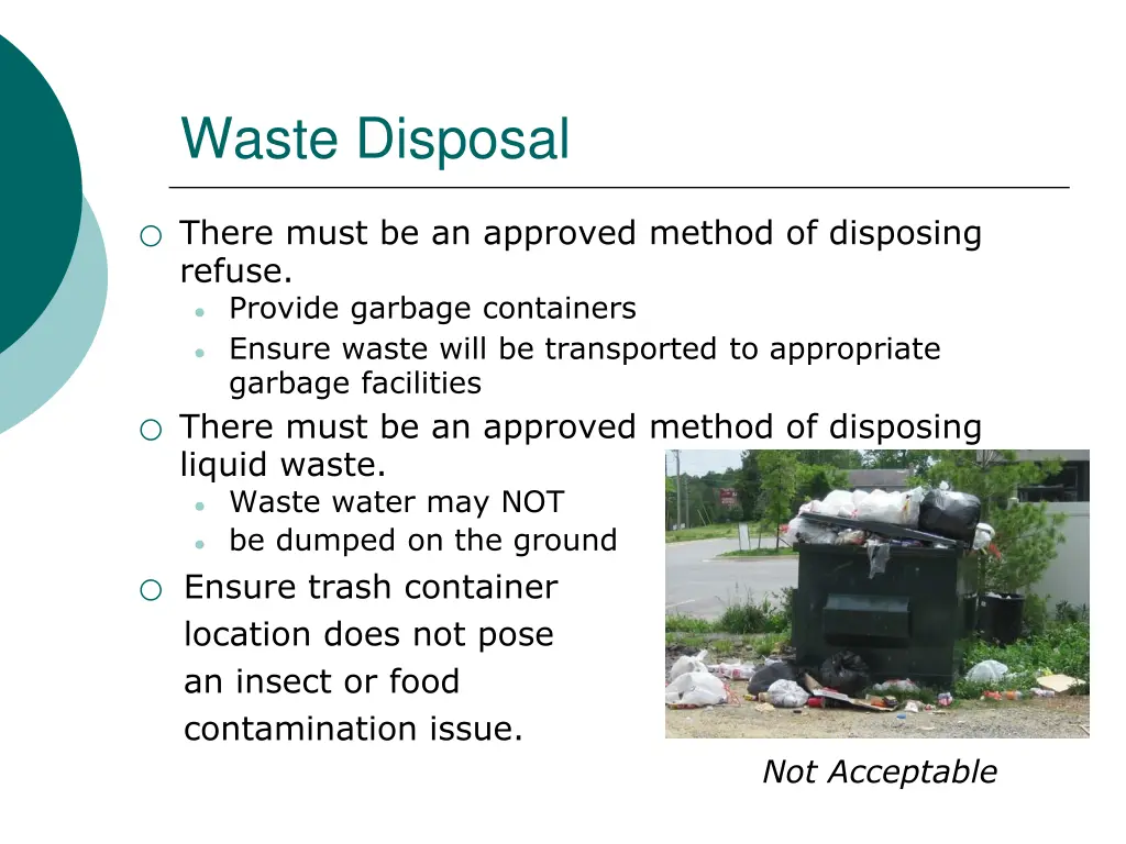 waste disposal