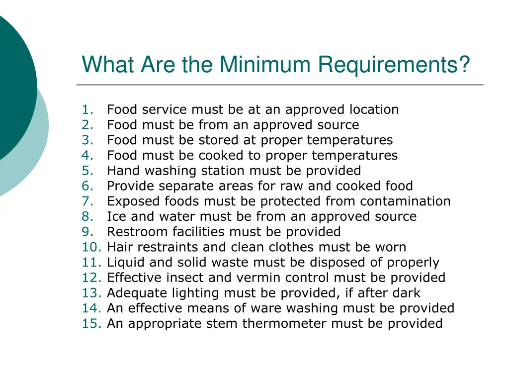 what are the minimum requirements