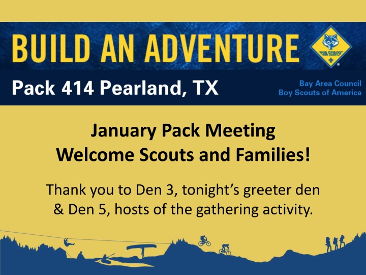 january pack meeting welcome scouts and families