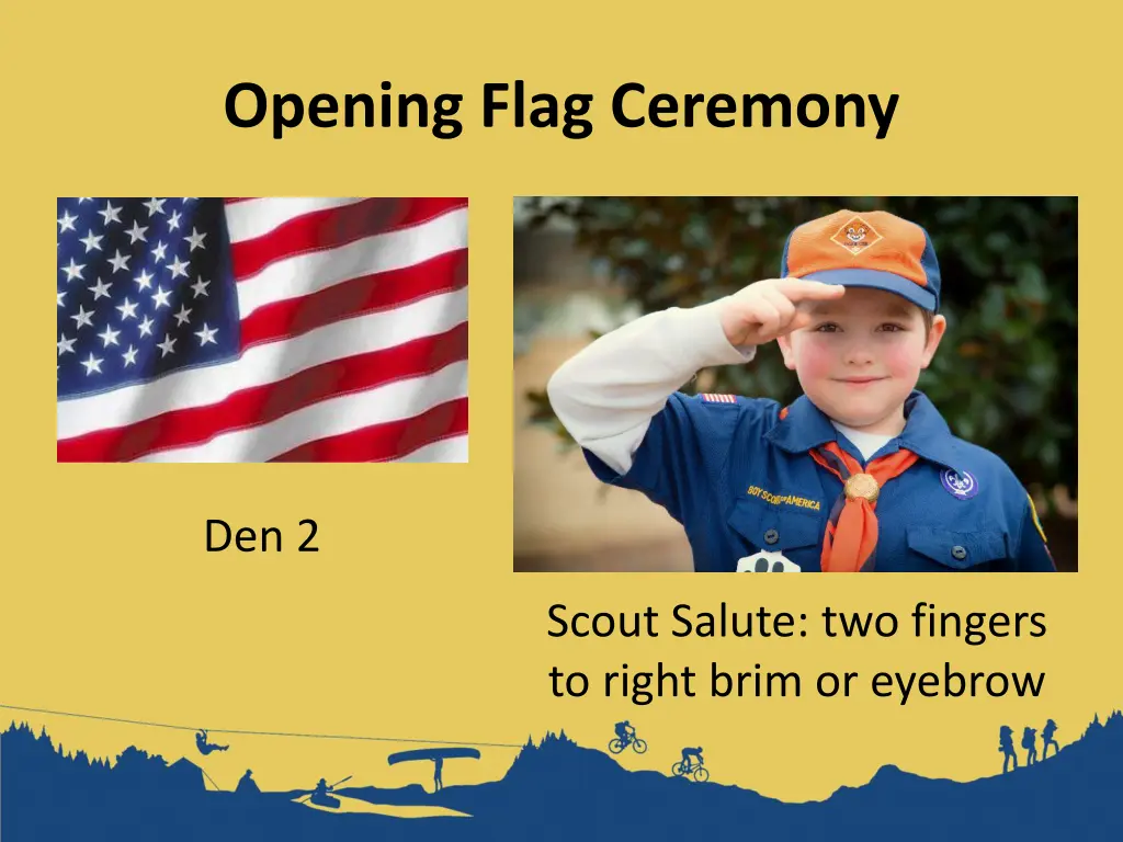 opening flag ceremony