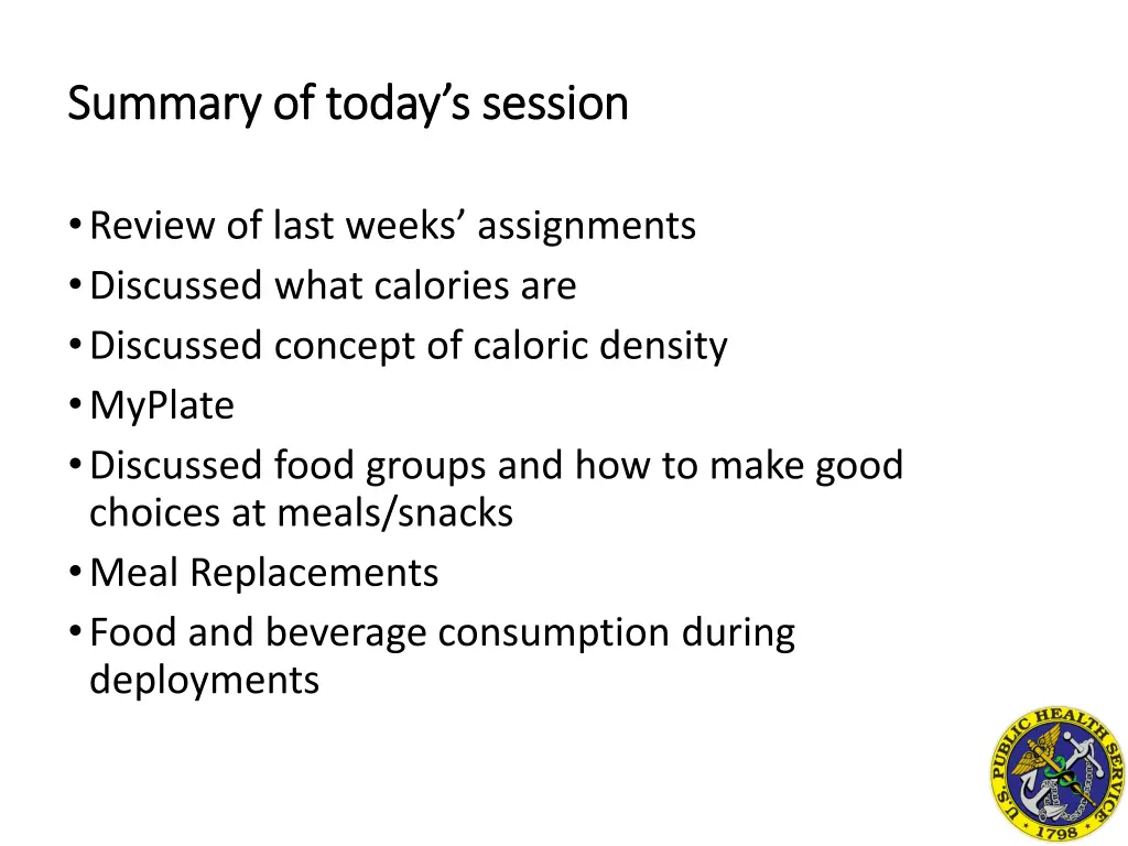 summary of today s session summary of today