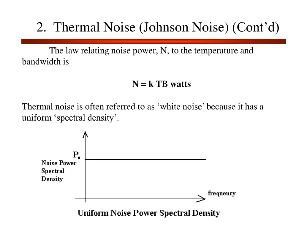 2 thermal noise johnson noise cont d