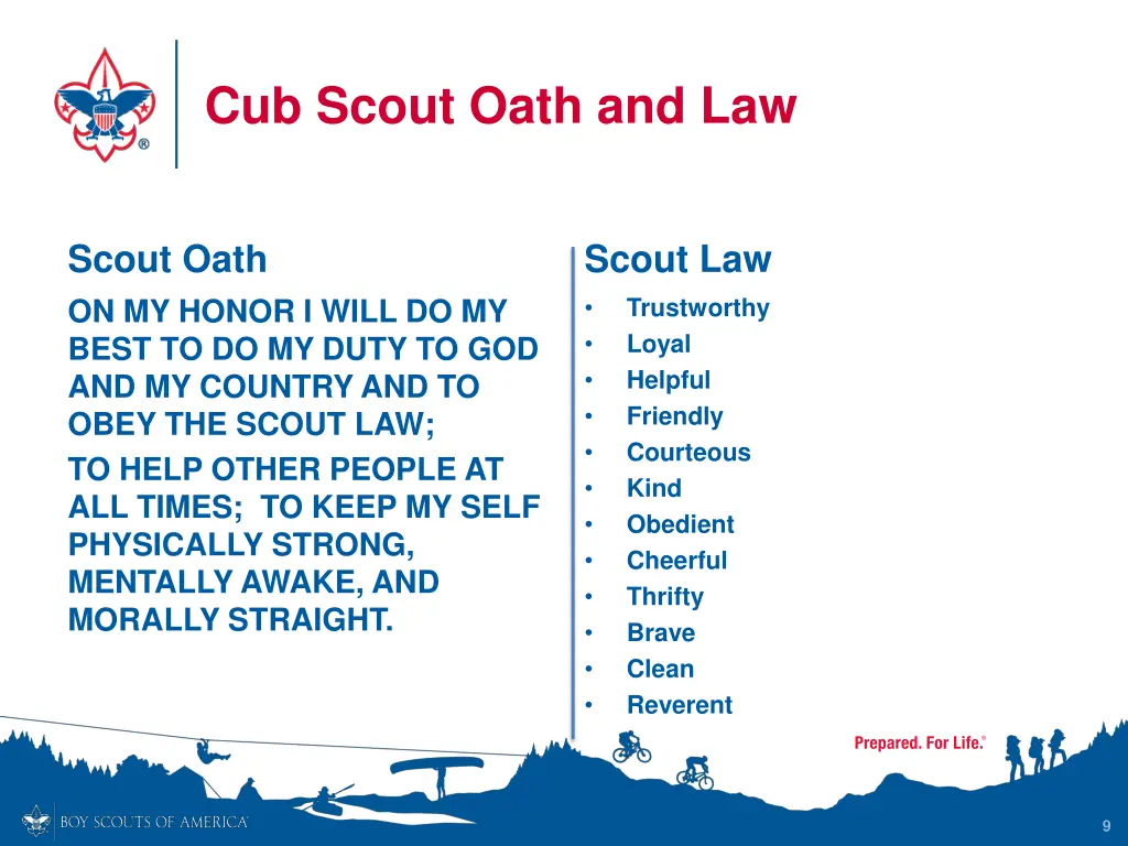 cub scout oath and law