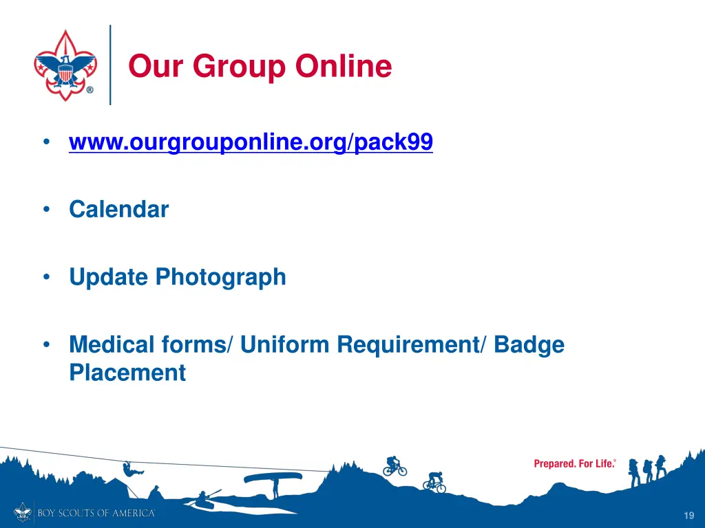 our group online