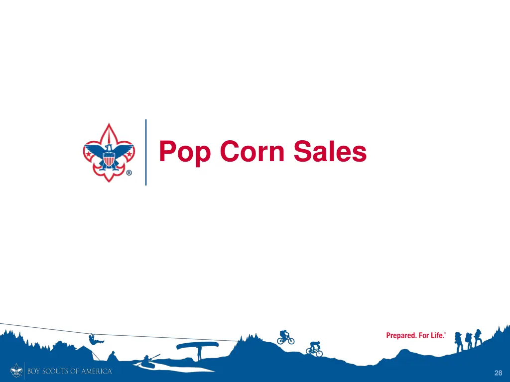 pop corn sales