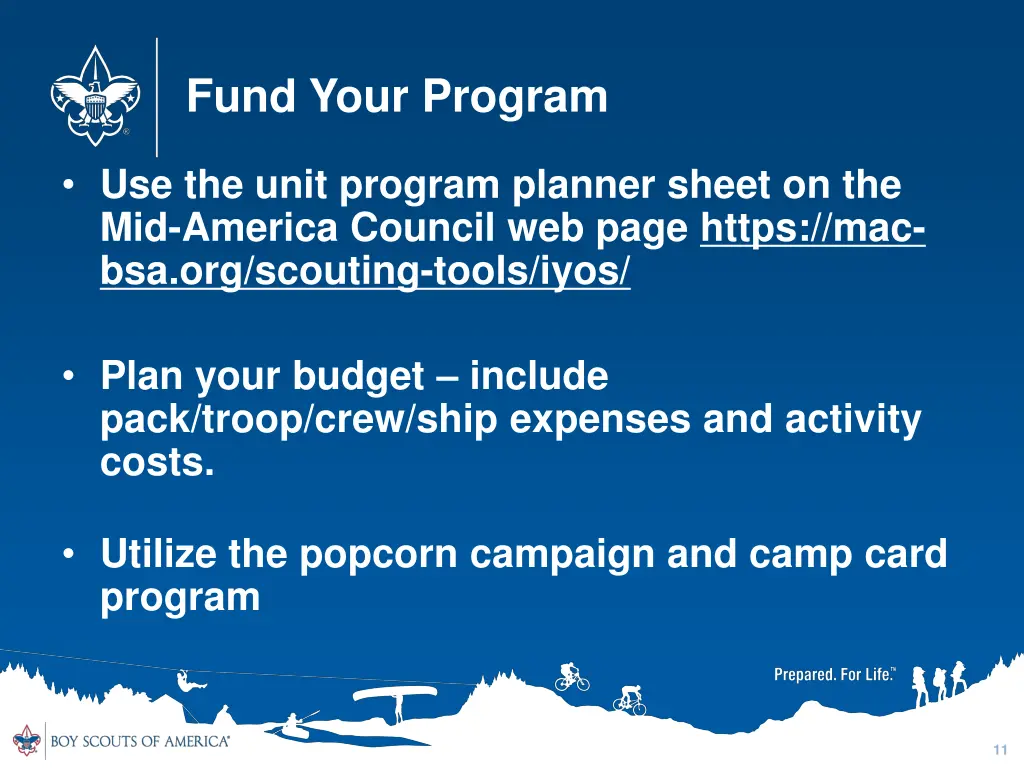 fund your program 1