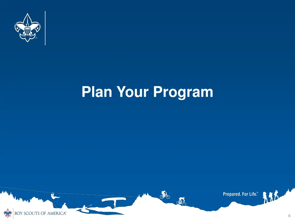 plan your program