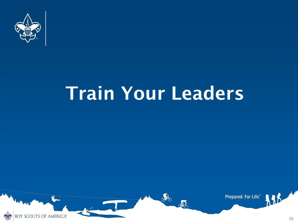 train your leaders